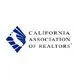 California Association of REALTORS' logo. Blue and white emblem with text.